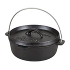Iron Dutch Oven Qt Pre Seasoned Flat Bottom Stansport 16019-20 Cast New. Price: $51.99.