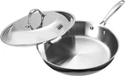 Stainless Steel Frying Pan 12 Inch, Multi-ply Full Clad Wok Stir-fry Cooking Ski New. Price: $116.99.