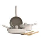 Bella 7 Cookware Set With Evergood Ceramic Nonstick Piece, Oatmilk New. Price: $77.25.