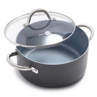 Greenpan Lima 5.2QT Nonstick Stock Pot With Glass Lid, Quarts, Gray. Price: $75.74.