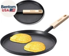 8-INCH Frying Skillet Flat Crepe Pan, Lightweight Grill With Wooden Hand New. Price: $19.14.