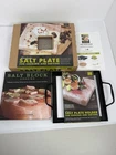 Charcoal Companion Himalayan Pink Salt Plate + Holder CC6058, 8" X 1.5" New. Price: $32.50.
