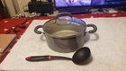 Rachael 6 Quart Aluminum W Lid Nonstick Gray & Ladle ! Used. Price: $23.90.