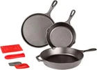 Lodge L6SPB41 Essential Skillet Set, 7-PIECE, Black New. Price: $102.43.