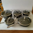 Tramontina 10 Piece Hard Anodized Aluminum Non Stick Cookware Pots And Pans Set Used. Price: $124.99.