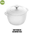 Staub Cast IRON1.5 Qt, Petite French Oven, Pure-white New. Price: $195.98.