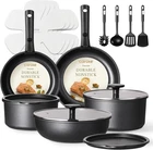 19PCS Pots Pans Set Stick, Cookware Detachable Handle, Indu New. Price: $130.93.