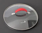 David Burke 10 Inch Glass Lid Red Handle Replacement Pot Cover Vent Hole Cookwar Used. Price: $19.99.