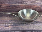 Wok Calphalon Model 155, Stainless Steel 13", Two Handles, Flat Bottom Heavyweig Used. Price: $25.46.