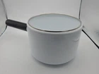 Roshco Fondue Set White Porcelain Enamel Steel Pot W/ 6 Forks New. Price: $15.95.