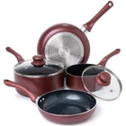 Moss & Stone 6 Pcs Cookware Set, Pots And Pans With Gl... New. Price: $68.22.