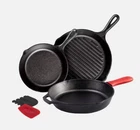 Lodge Seasoned Cast Iron 6 Piece Starter Cookware Set Pre New. Price: $55.00.