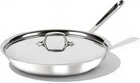 D3 Stainless Steel 12 Inch Frying Pan With Lid- Made The Usa- Original B New. Price: $226.12.
