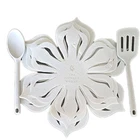 Pioneer Woman Six (6) Pieces 4-FELT Protectors 2-SILICONE Utensils Cream New. Price: $20.00.