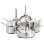 Greenpan X Bobby Flay 10 Piece Cookware Set, Stainless Steel New. Price: $282.99.