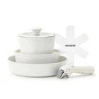 Sensarte Nonstick Pots Pans Set With Detachable Handle, 8PCS Cooking New. Price: $69.99.