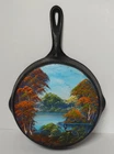 Vintage Oddis Clemons Signed Oil Painting Old Cast Iron 10 1/2 " Pan 1979 Used. Price: $25.00.