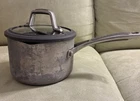 Calphalon Classic 1.5 Qt Sauce Pan 87015 Double Pour Strainer Lid Cook Quality Used. Price: $25.00.