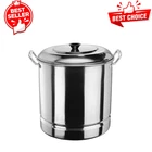 Vasconia 32 Quart Aluminum Steamer Pot With Lid For Tamales Seafood Cooking New. Price: $43.99.