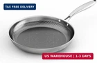 Cooker King 8-INCH Stainless Steel Pan, Hybrid Nonstick Frying Skillet, 3-P New. Price: $38.42.