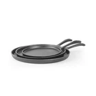Commercial Chef 3-PIECE Cast Iron Griddle Set, Pre-seasoned Ir... Fast Ship New. Price: $46.63.