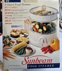Vintage Sunbeam 8 Quart Food Steamer & Rice Cooker Model 4713 Box New. Price: $37.49.