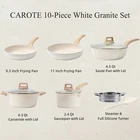 10-PIECE Stone Granite Nonstick Cookware Set Pots And Pans Home Kitchen Cooking New. Price: $145.00.