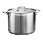 Tramontina 16-QT Stock Pot Stainless Steel, W/ Lid, Large, Commercial Grade Open. Price: $79.90.