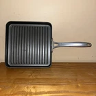 Calphalon Anodized 11 Griddle Pan Skillet Nonstick Grooves W/ Long Handle Used. Price: $19.99.