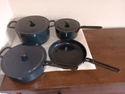 Our Place 7-PIECE Essentials Ceramic Nonstick Oven Safe Cookware Set Black Pans New. Price: $75.00.