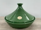 Emile Henry Tagine 32CM Flame Ceramic 5532 Green Cookware 3.5L Rare Color France Used. Price: $129.99.