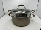 Anolon Advanced Home Hard Anodized Nonstick Wide Stockpot With Steamer Insert New. Price: $99.95.