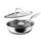 Wok 10 Inch Hybrid Stainless Steel Nonstick Tri Ply Induction Ready Cooker King New. Price: $89.99.