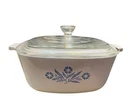 Vintage 1966-69 Corningware P-1 1/2-B, 1/2QT, Blue Cornflower, Baking Dish/lid Used. Price: $25.00.