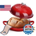 Enamelled Cast Iron Dutch Oven Pot With Lid, Leonyo For Sourdough Bre New. Price: $78.24.