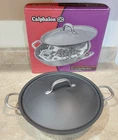 Calphalon D1382 12" Everyday Pan With Lid Hard Anodized Aluminum W/ Original Box Used. Price: $54.00.