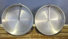 Set Of 2 Vintage Mirro Round Cake Pans 1109-M Easy Release W/aluminum Slider 9" Used. Price: $24.00.