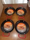 Imusa 6" Carbon Steel Nonstick Paella Pan With Red Handles Small Cooking New. Price: $29.95.