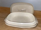 Tupperware Microwave Steamer Set White 6 Cups 1275-5 1274-4 1273-5 1275-4 Used. Price: $9.50.