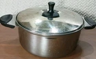 Vtg Sears Roebuck - Vintage 4 Quart Stainless Steel Stock Pot W/ Aluminum Bottom Used. Price: $18.00.