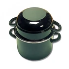 Matfer Bourgeat 070973 1/2 Qt Enameled Steel Mussel Pot W/ Lid New. Price: $120.99.