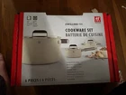 Zwilling Pure 6-PC Stainless Steel Cookware Set, Cream New. Price: $200.00.