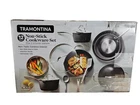 Tramontina 12-PIECE Ceramic Non-stick Pots & Pans Cookware Set W/ Utensils New. Price: $89.99.