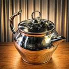 Princess House Stainless Steel Kettle Polished Floral Lid Vintage Used. Price: $104.00.