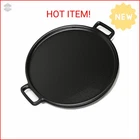 Home-complete Cast Iron Pizza Pan 14-INCH Baking For Oven, Stovetop, Grill New. Price: $34.23.
