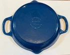 Le Creuset Signature Cast Iron Blue Enamel 9.75 Inch Round Deep Grill Pan 3/4" Used. Price: $59.97.