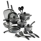 Tramontina Non-stick Cookware Set Saut Saucepan Utensil , 18 Pc Gray New. Price: $97.14.