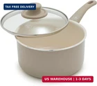 Greenlife 2.5QT Nonstick Saucepan With Glass Lid, Soft Grip, Pfas-free Ceramic, New. Price: $59.05.