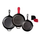 Lodge Seasoned Cast Iron 6PC Starter Set New. Price: $51.99.