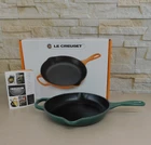 Creuset Signature Cast Iron 9 Inch Skillet, Artichaut - New. Price: $169.95.